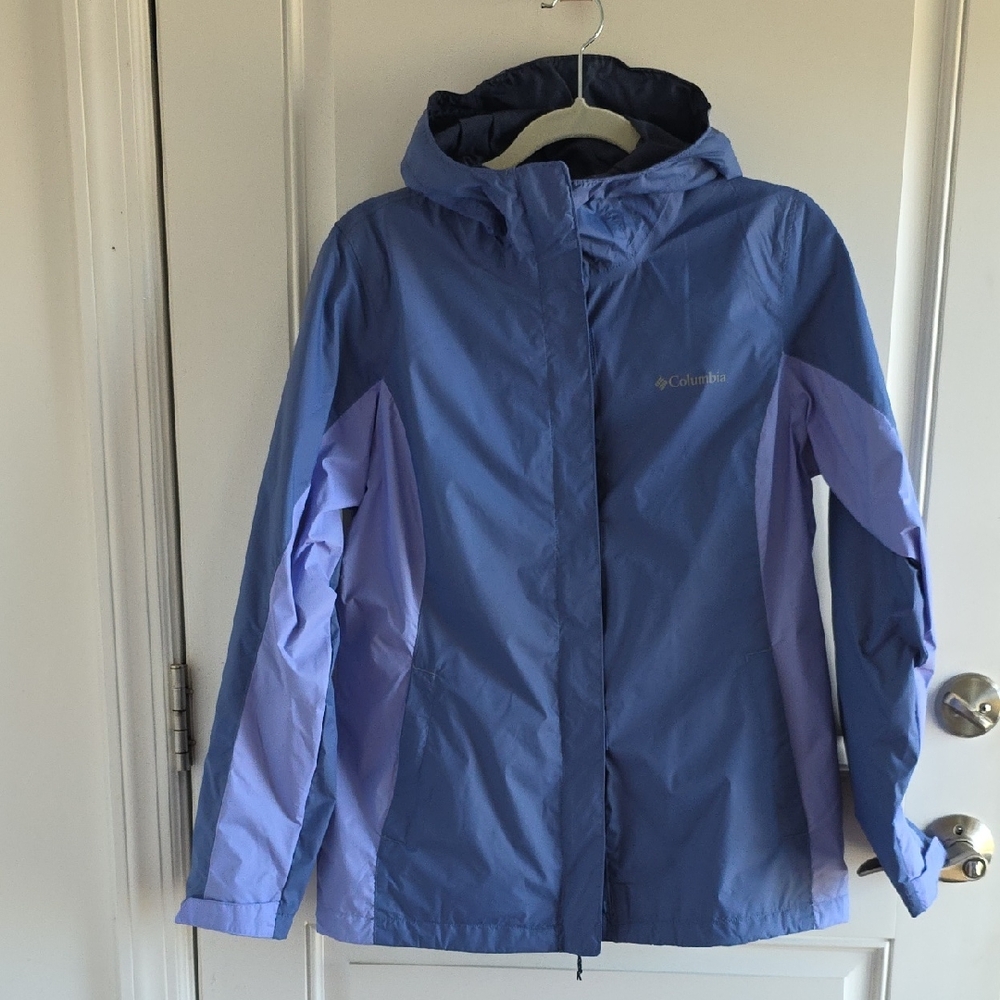 Columbia Two-Tone Blue Hooded Jacket